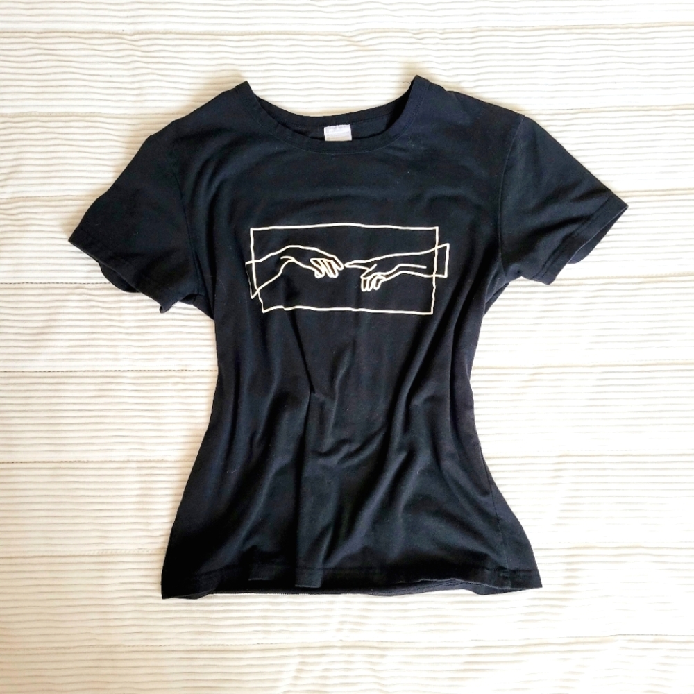 Black graphic tee